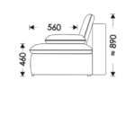 Skilimo schema Warsaw Sofa Lova