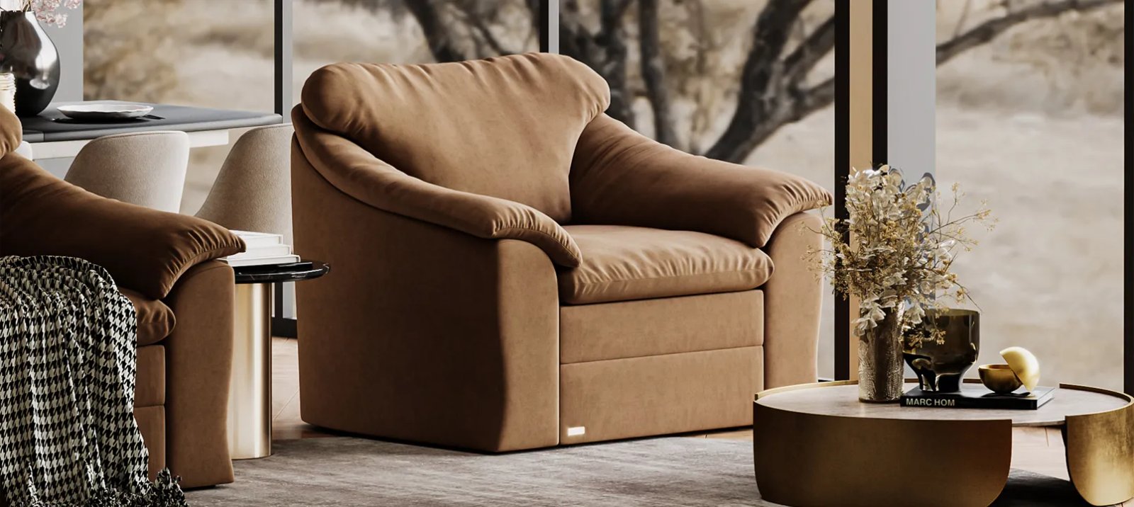 Pilka Vilnius sofa lova su išskleista miegamąja dalimi ir lygiu gulimu paviršiumi.