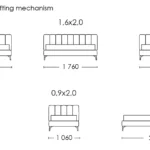 Skilimo schema Siena Miegamojo Lova
