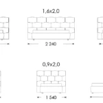 Skilimo schema Bata XL Miegamojo Lova