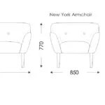 Skilimo schema New York Sofa