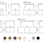 Skilimo schema Bedford Valgomojo stalas