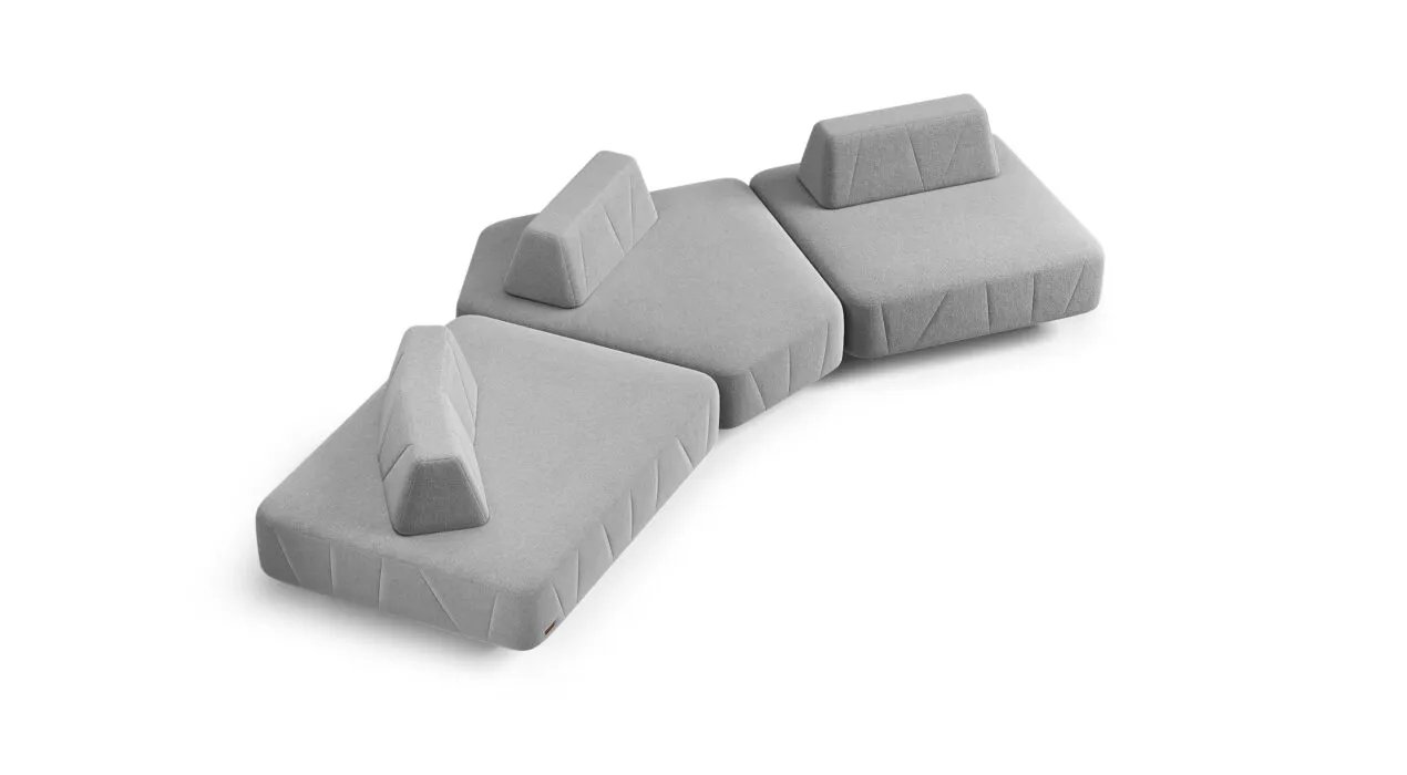 BRIGHTON modulinė sofa dešimtu vaizdu su patogiu atlošu