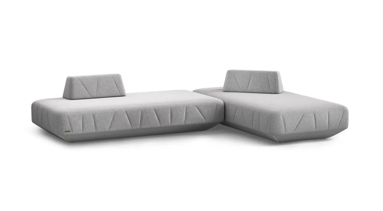 BRIGHTON modulinė sofa dvyliktu vaizdu su tekstiliniu paviršiumi