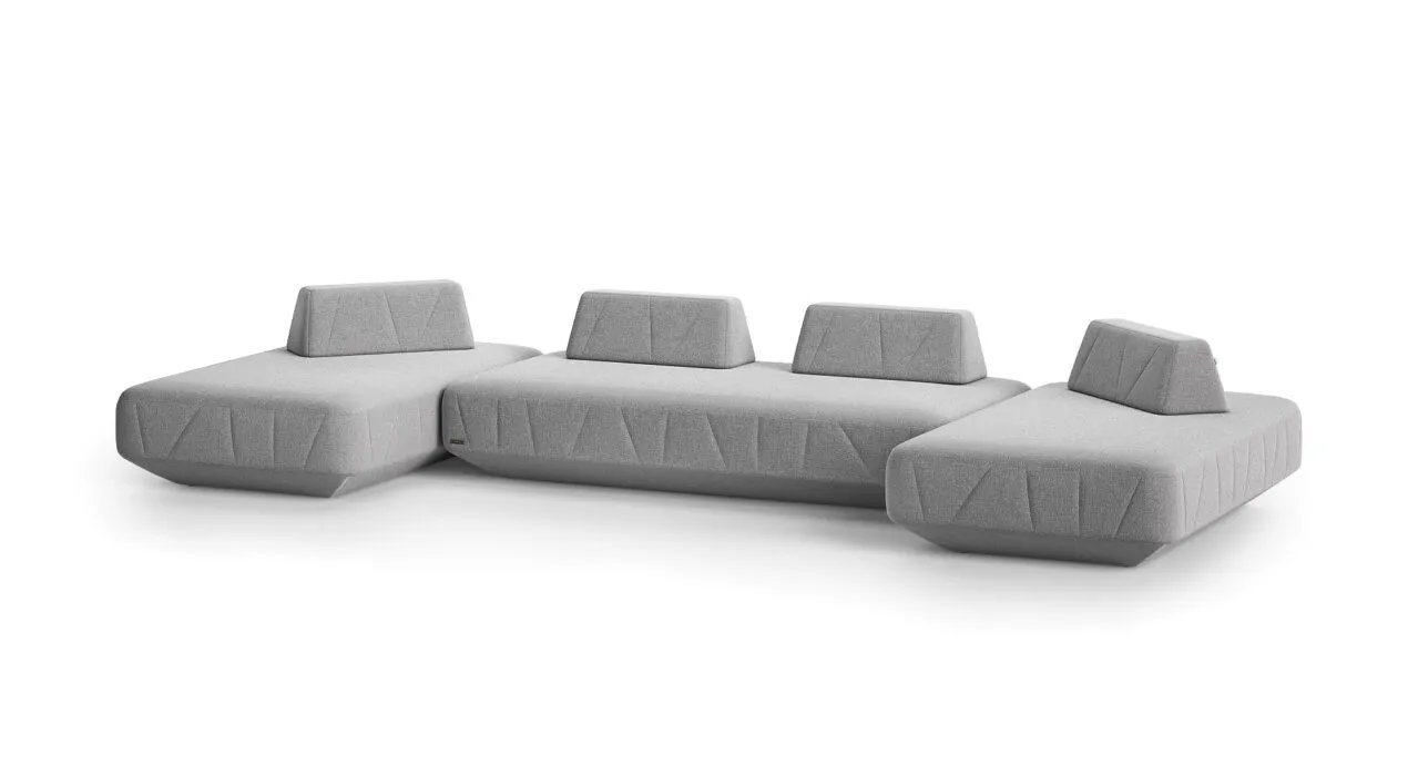 BRIGHTON modulinė sofa trečiu vaizdu su patogia poilsio zona
