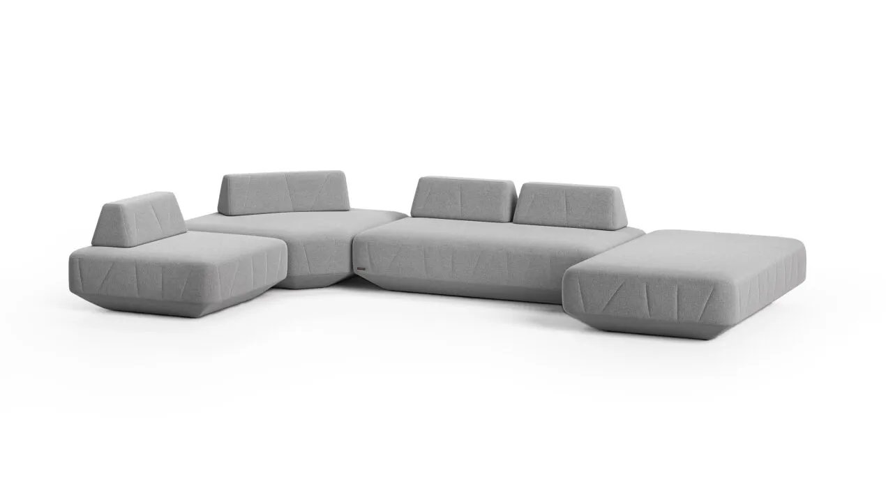 BRIGHTON modulinė sofa penktu vaizdu su minkštais moduliais