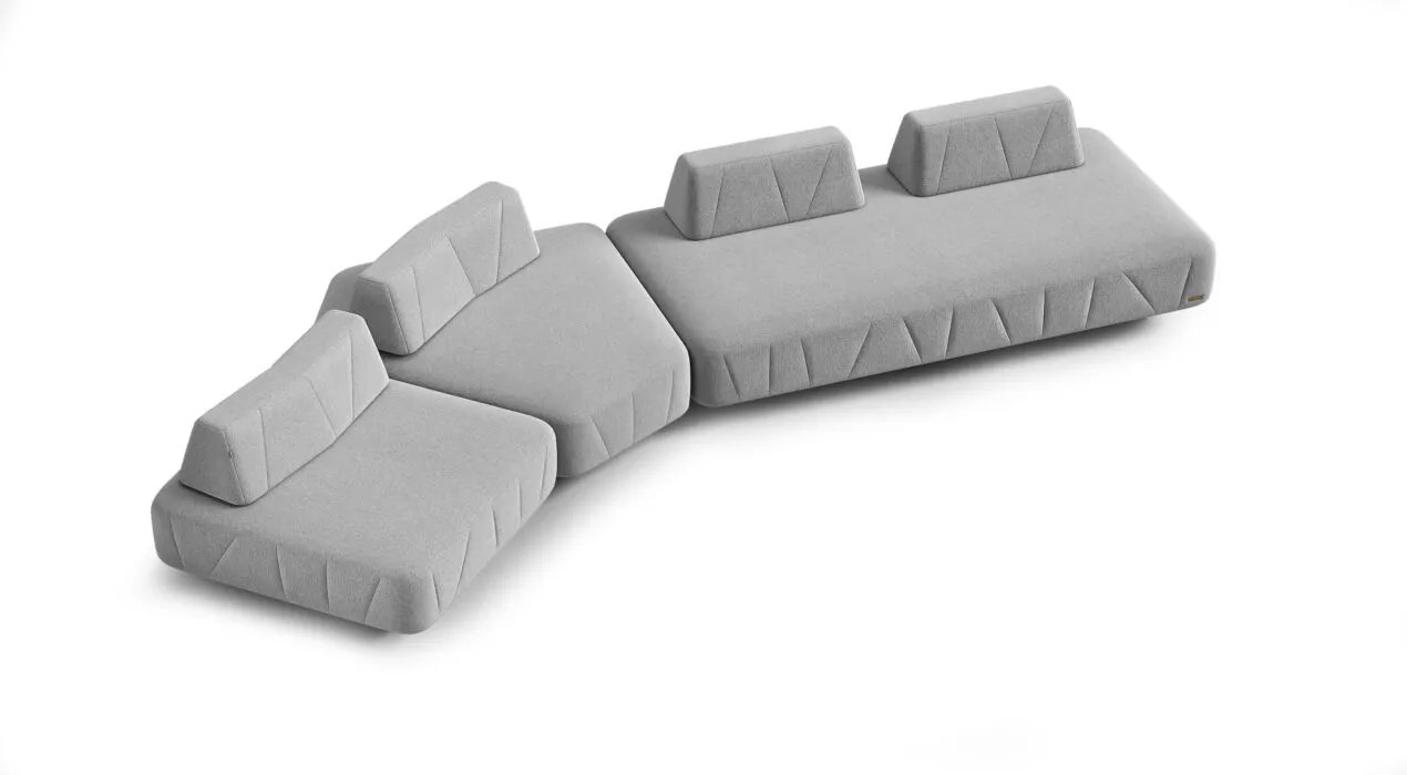 BRIGHTON modulinė sofa septintu vaizdu su erdvia sėdima zona