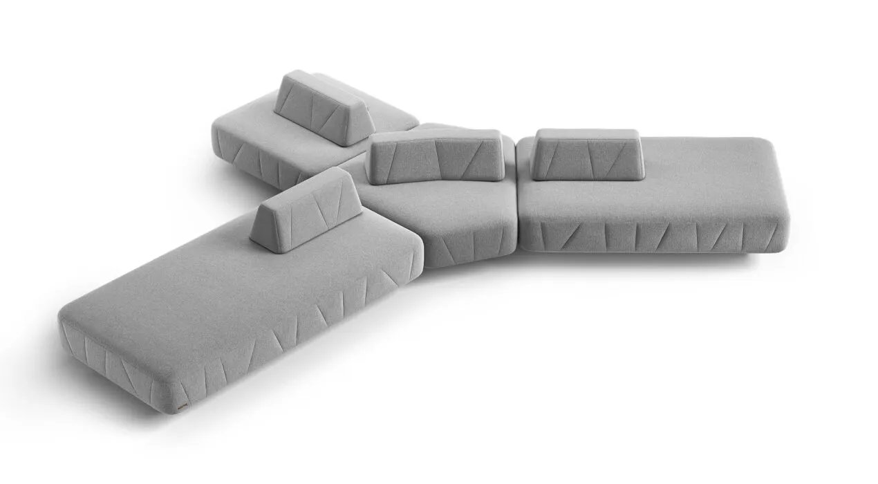 BRIGHTON modulinė sofa aštuntu vaizdu su modernia forma
