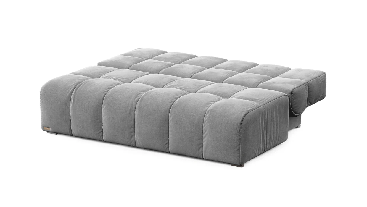 Dakar XL sofa lova su minkštomis nugaros pagalvėmis ir erdvia kampine forma.
